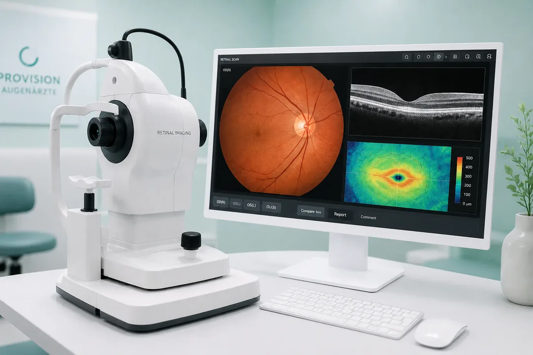 Moderne Diagnostik mit Netzhaut- und OCT-Bildgebung